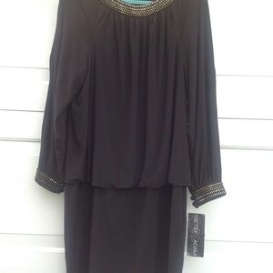 NWT Betsy & Adam Embellished Dress